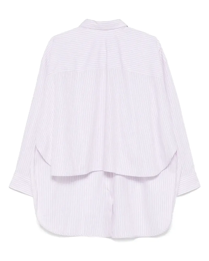 Victoria Beckham Gestreiftes Hemd - Violett Violett