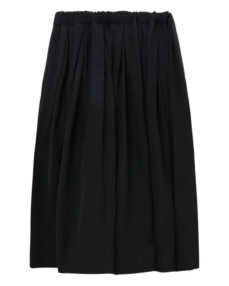 Comme des Garçons pleated midi skirt - Schwarz Schwarz