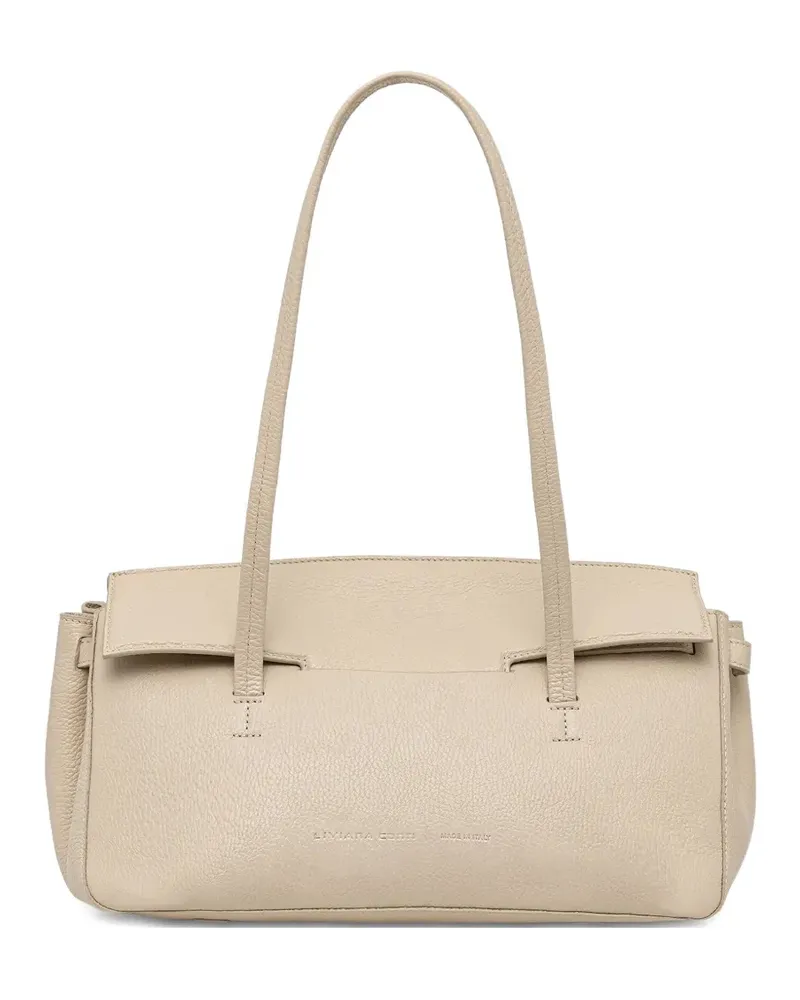 Liviana Conti leather tote bag - Nude Nude