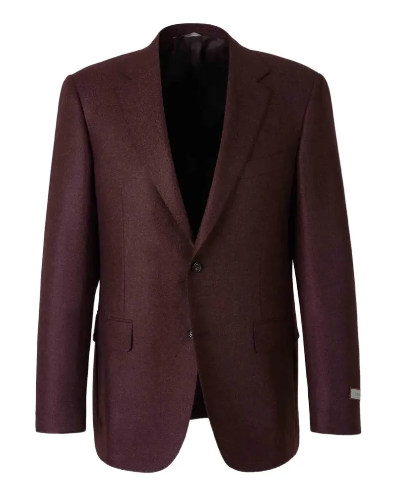 Canali single-breasted wool blazer - Rot Rot
