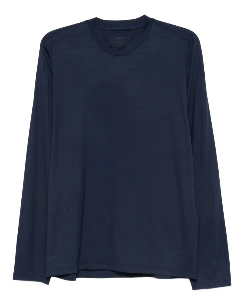 SEASE Langarmshirt aus Wolle - Blau Blau