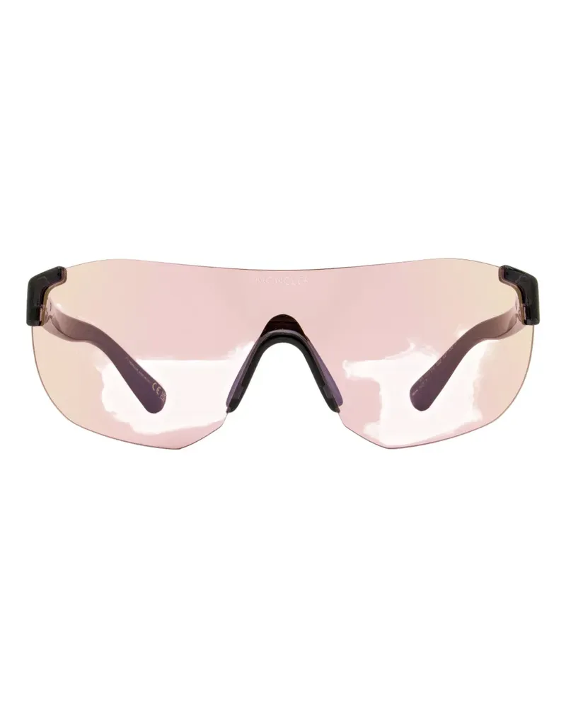 Moncler rimless shield sunglasses - Grau Grau