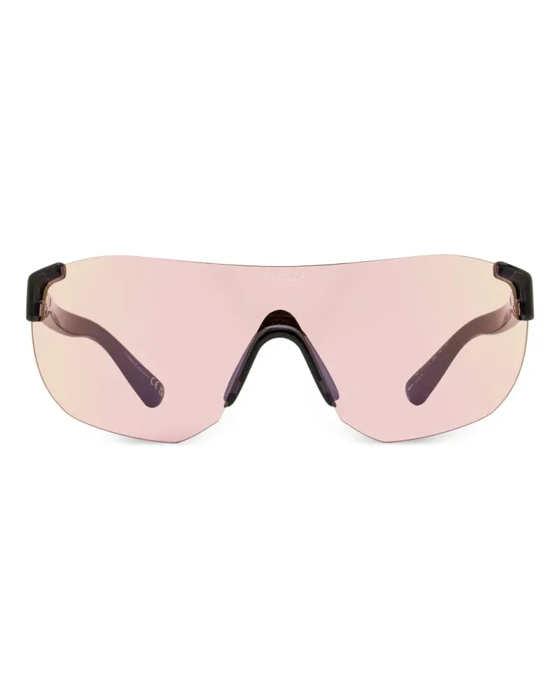 Moncler rimless shield sunglasses - Grau Grau