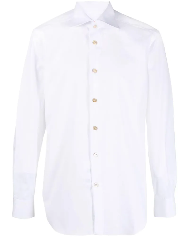 Kiton Langärmeliges Hemd Weiß