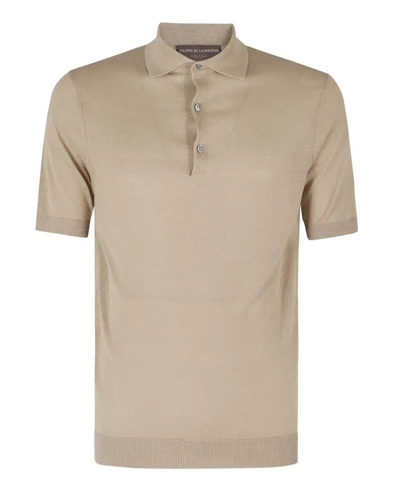 Filippo de Laurentiis Poloshirt mit kurzen Ärmeln - Nude Nude