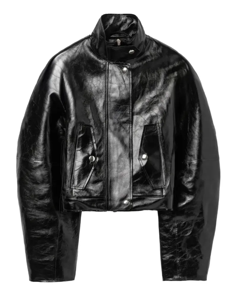 Séfr Iris Lederjacke - Schwarz Schwarz