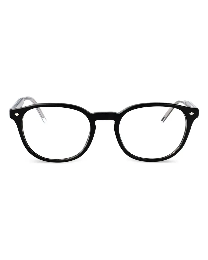 Giorgio Armani Brille mit rundem Gestell - Schwarz Schwarz