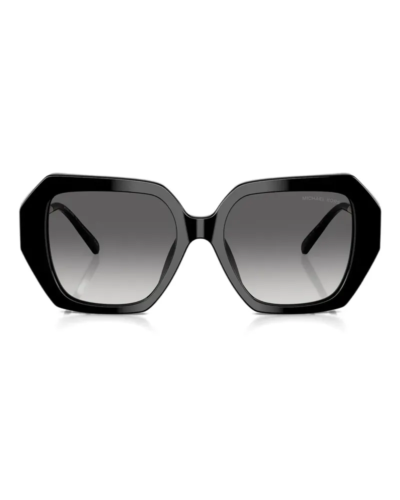 Michael Kors South Beach Sonnenbrille mit Kette - Schwarz Schwarz