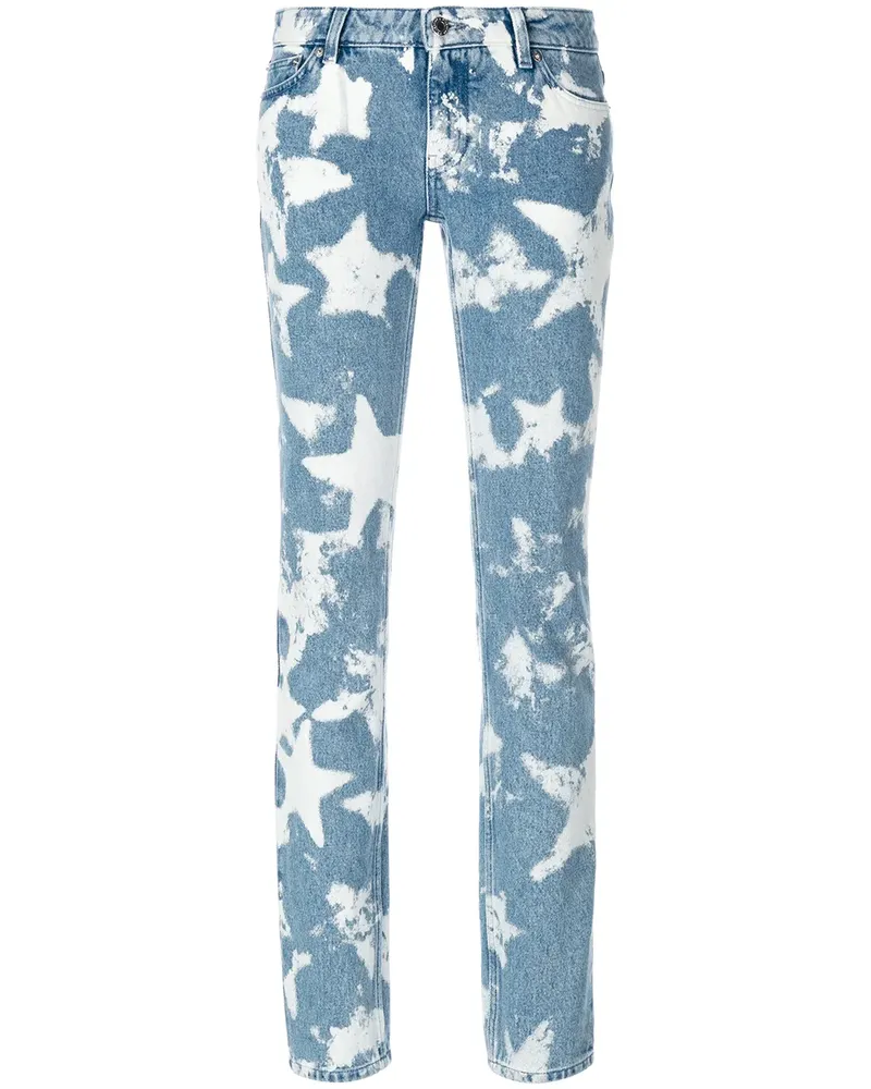 Givenchy Skinny-Jeans mit Sterne-Muster - Blau Blau