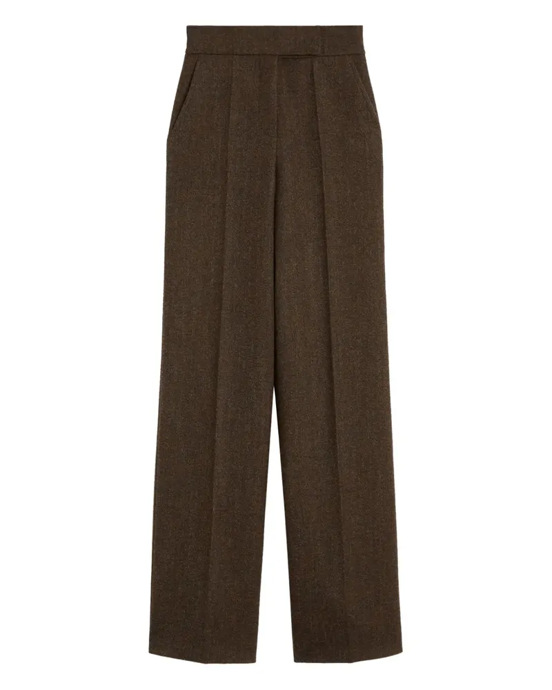 Max Mara pleated wide-leg trousers - Braun Braun