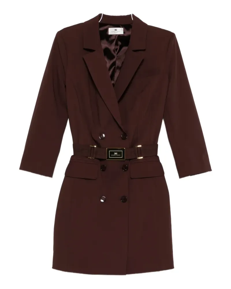 Elisabetta Franchi double-breasted mini dress - Braun Braun