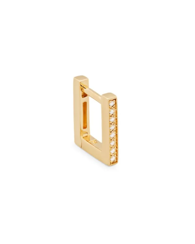 Tom Wood 9kt Sleek Gelbgoldohrring mit Diamanten Gold