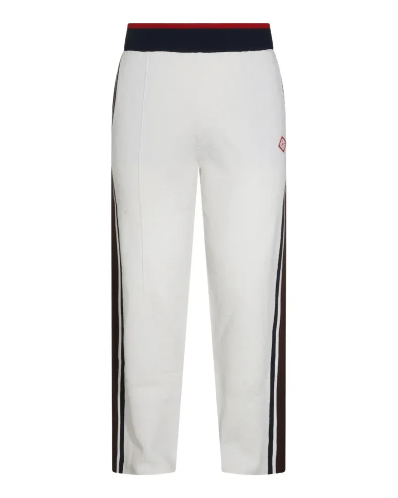 Casablanca Paris Hose mit Logo-Patch - Weiß Weiß