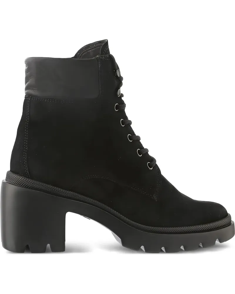 Högl Gia Schnürstiefel mit Blockabsatz - Schwarz Schwarz