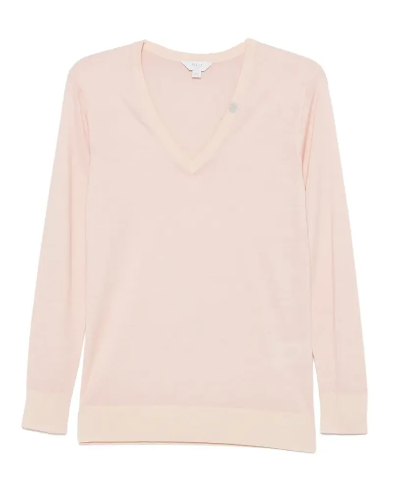 Malo V-neck sweater - Rosa Rosa