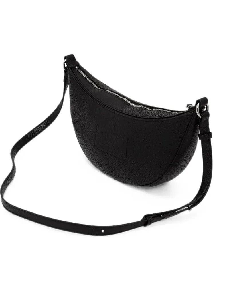 Marc O'Polo logo-appliqué leather crossbody bag - Schwarz Schwarz