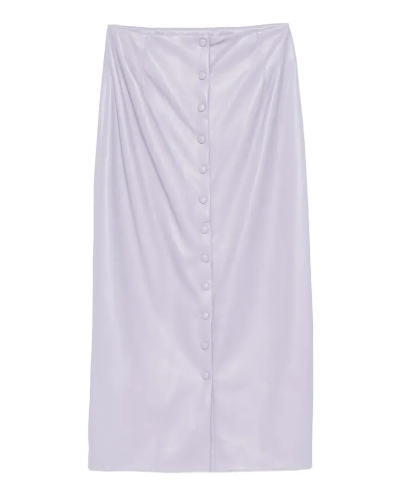 Erika Cavallini Rock mit Knöpfen - Violett Violett