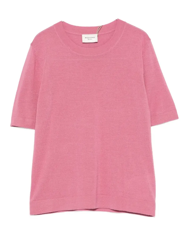 Max Mara short-sleeve sweater - Rosa Rosa