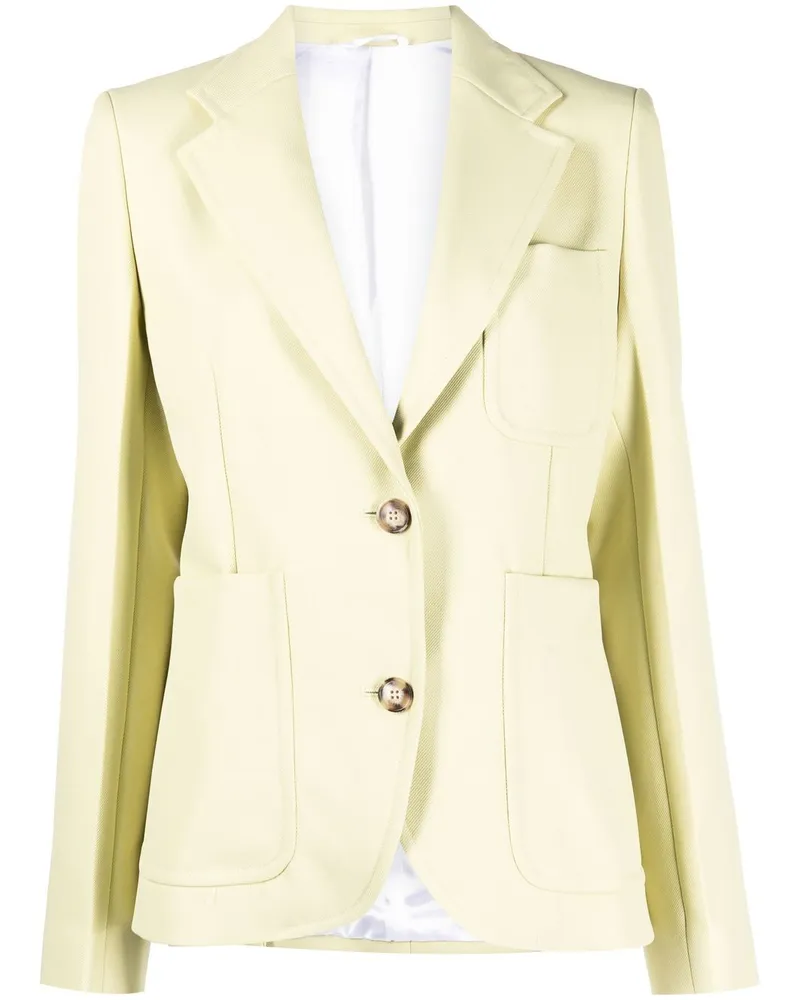 Victoria Beckham Einreihiger Blazer - Grün Grün
