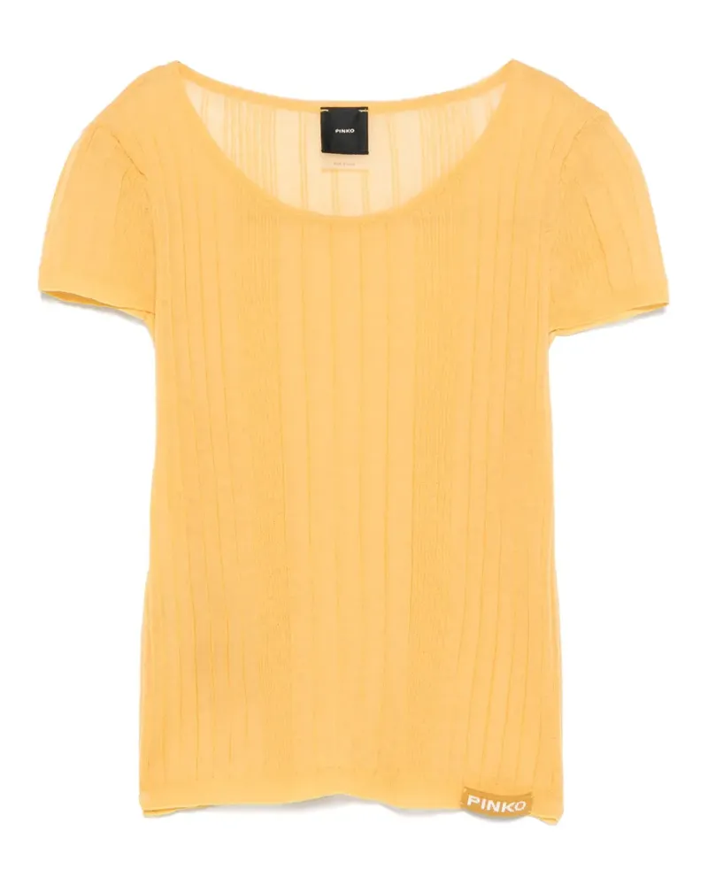 Pinko Tambora T-Shirt - Gelb Gelb