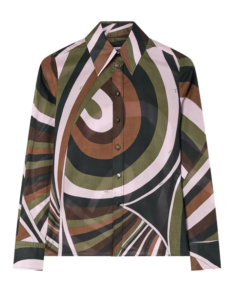Emilio Pucci Hemd mit Iride-Print - Grün Grün