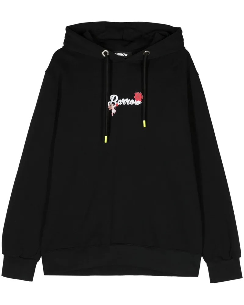 BARROW Hoodie mit strukturiertem Print Schwarz