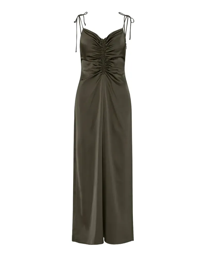 ROTATE Birger Christensen Trägerkleid mit V-Ausschnitt - Grün Grün