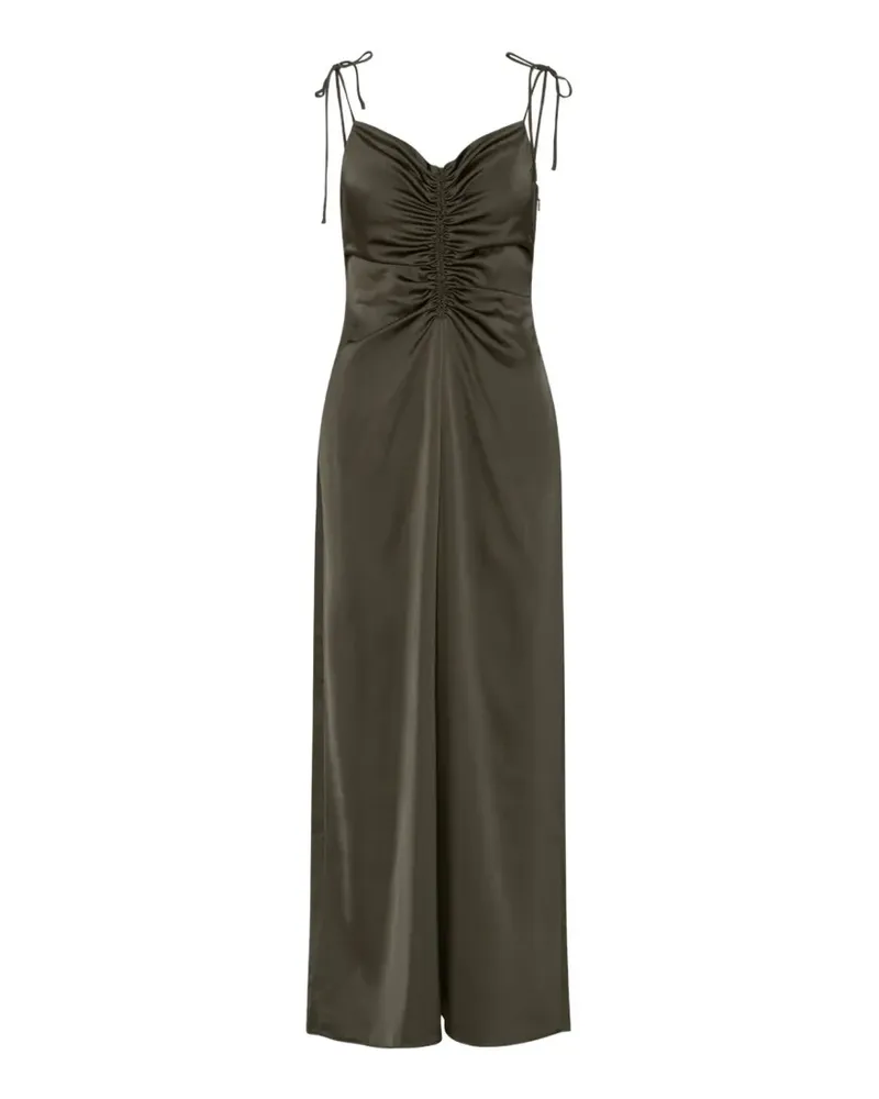 ROTATE Birger Christensen Trägerkleid mit V-Ausschnitt - Grün Grün