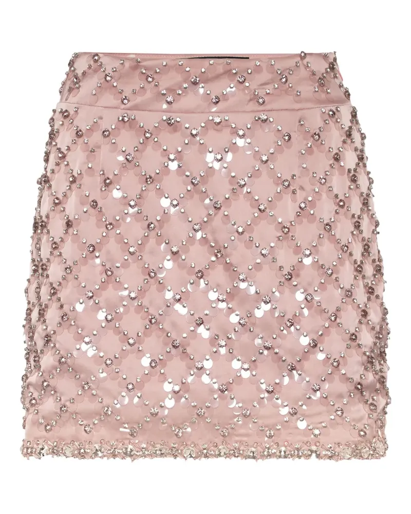 Philipp Plein Minirock mit Pailletten - Rosa Rosa
