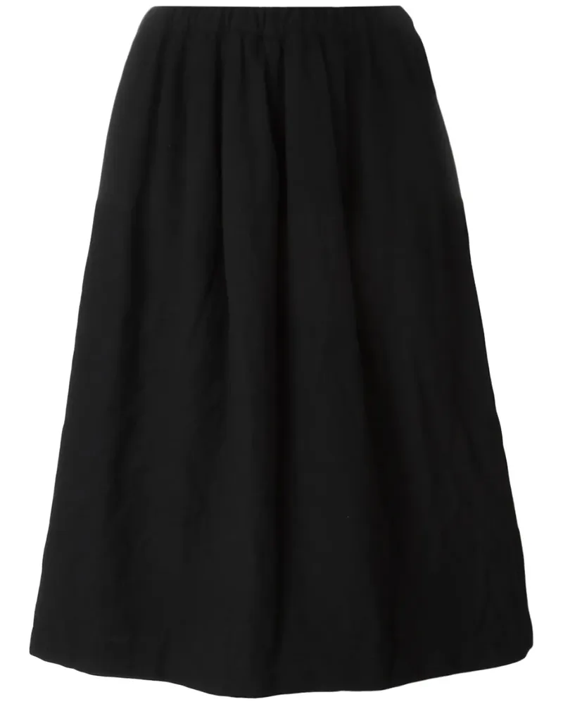 Comme des Garçons Rock mit gerafftem Bund - Schwarz Schwarz