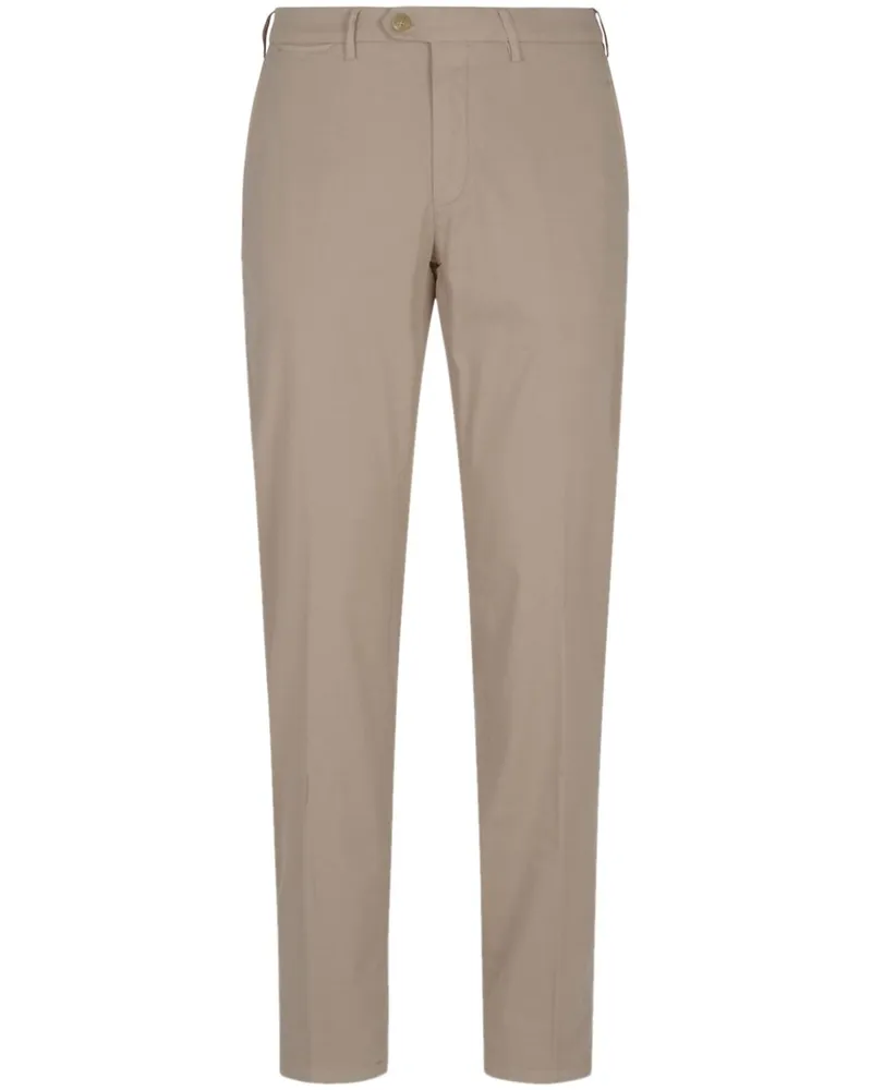 Canali Hose mit schmalem Schnitt - Nude Nude