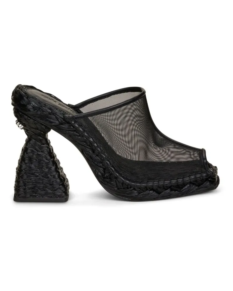 Cult Gaia Lunx Mules 102mm - Schwarz Schwarz