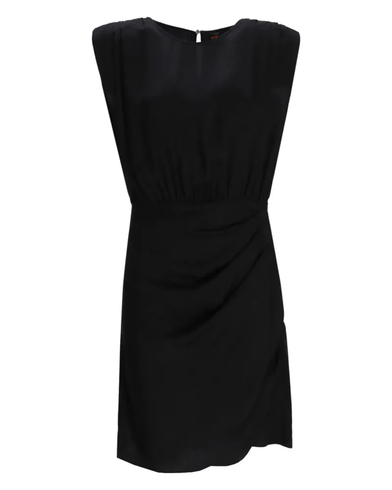 HUGO BOSS Drapiertes Minikleid - Schwarz Schwarz