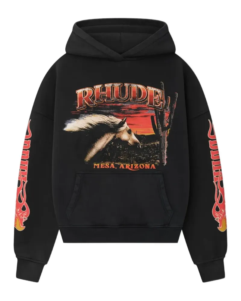 RHUDE Mesa Stallion Hoodie - Schwarz Schwarz