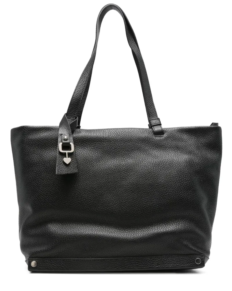 Cromia leather tote bag - Schwarz Schwarz