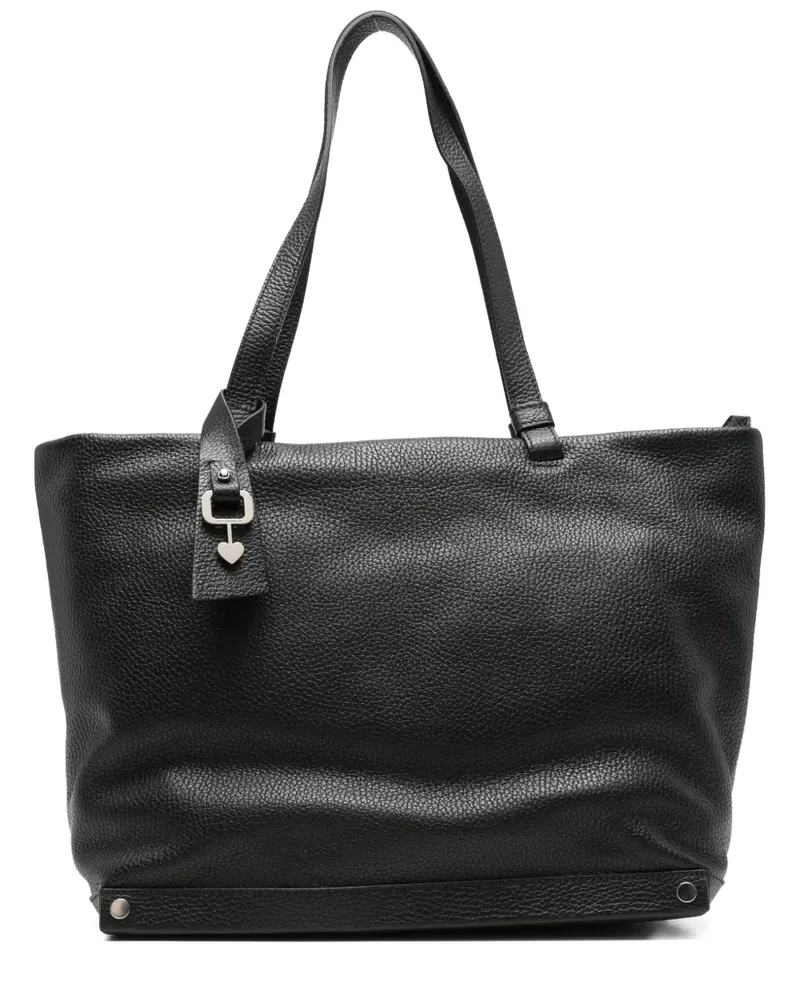 Cromia leather tote bag - Schwarz Schwarz