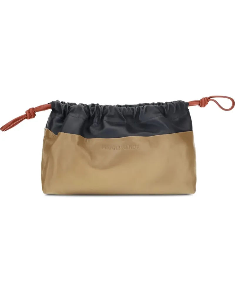 Pierre Hardy Twin drawstring clutch bag - Braun Braun