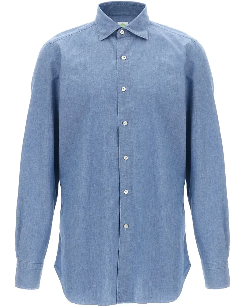 Finamore 1925 Gaeta Hemd - Blau Blau