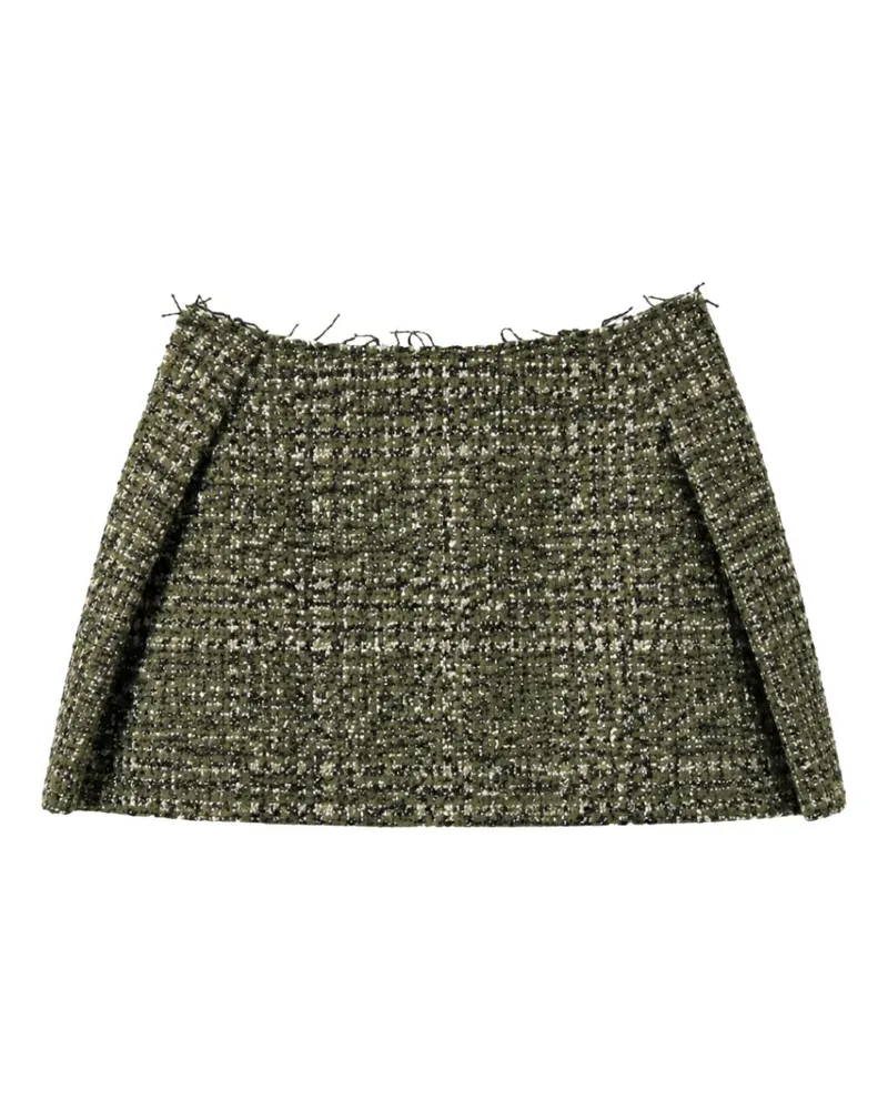 IRO Ausgefranste Tweed-Shorts - Grün Grün