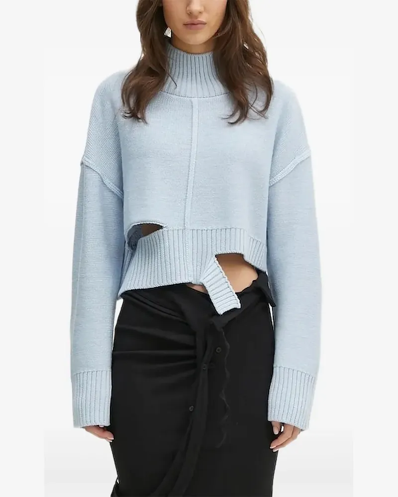 Maison Margiela Pullover mit Stehkragen - Blau Blau