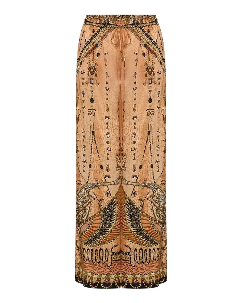 Camilla Hose mit Print - Nude Nude