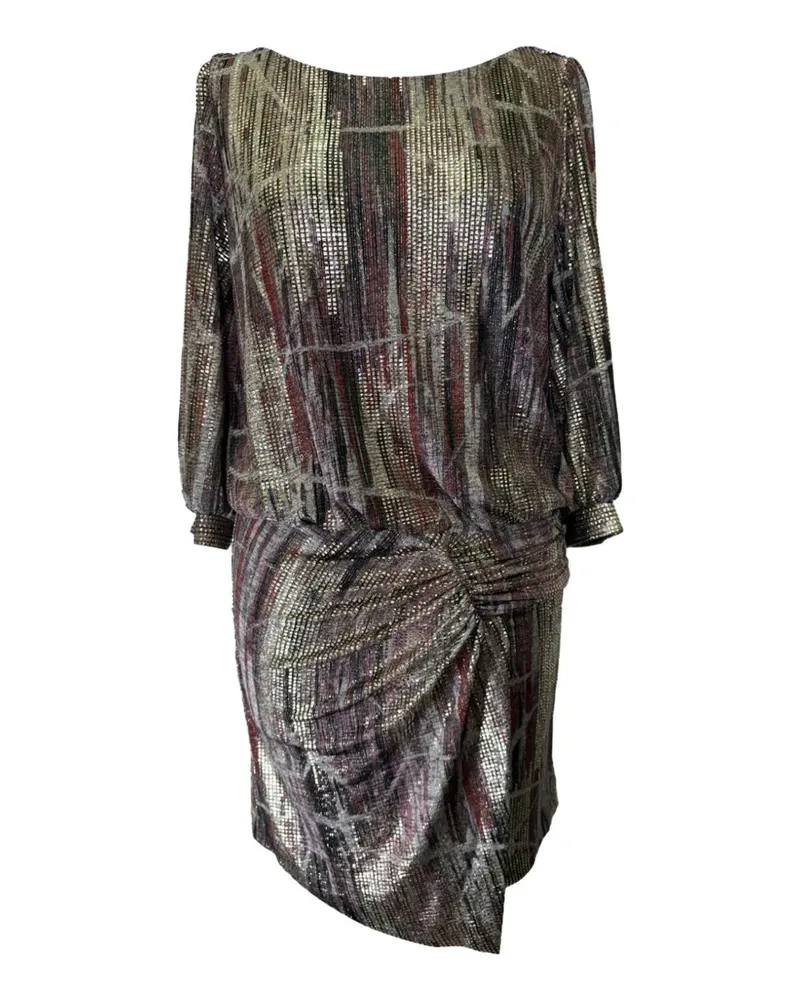 ba&sh Salina Midikleid mit V-Ausschnitt - Grau Grau