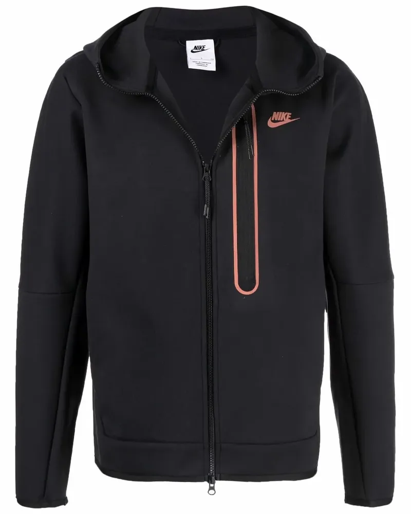 Nike Jacke mit Logo-Print - Schwarz Schwarz