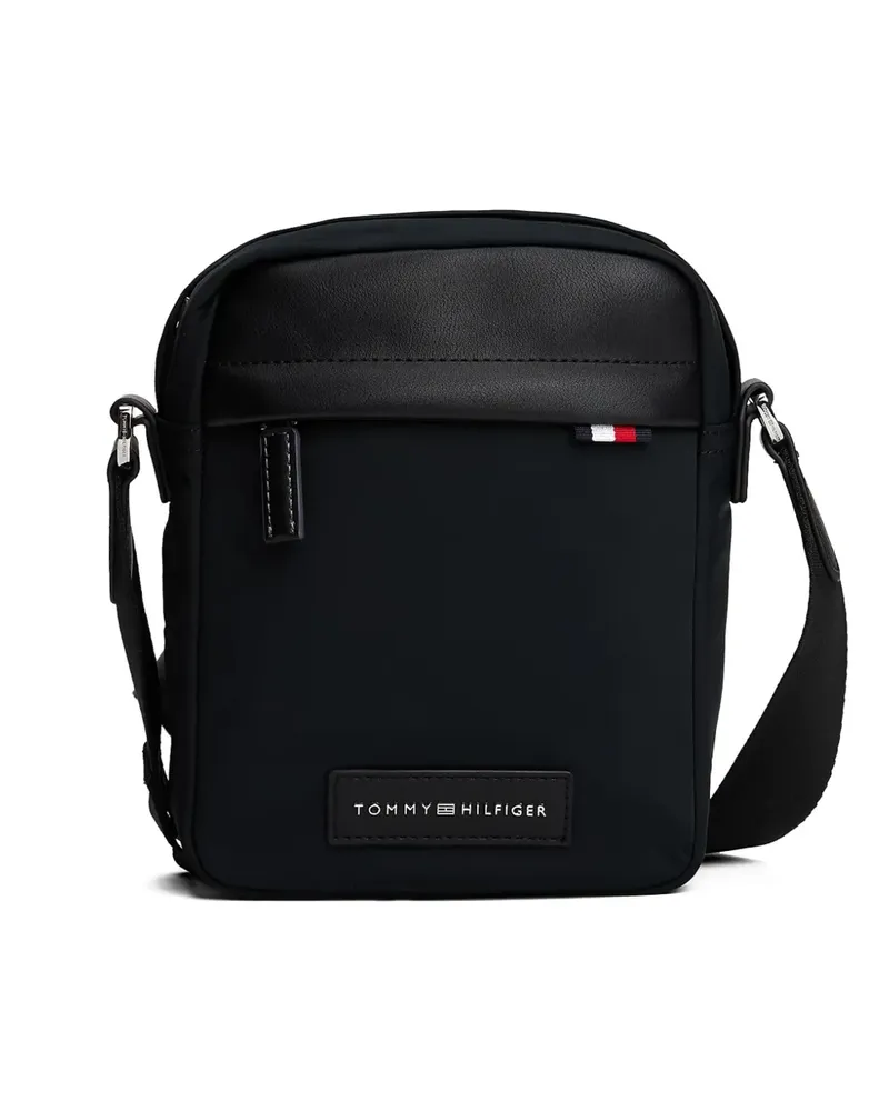 Tommy Hilfiger Schultertasche mit Logo - Schwarz Schwarz