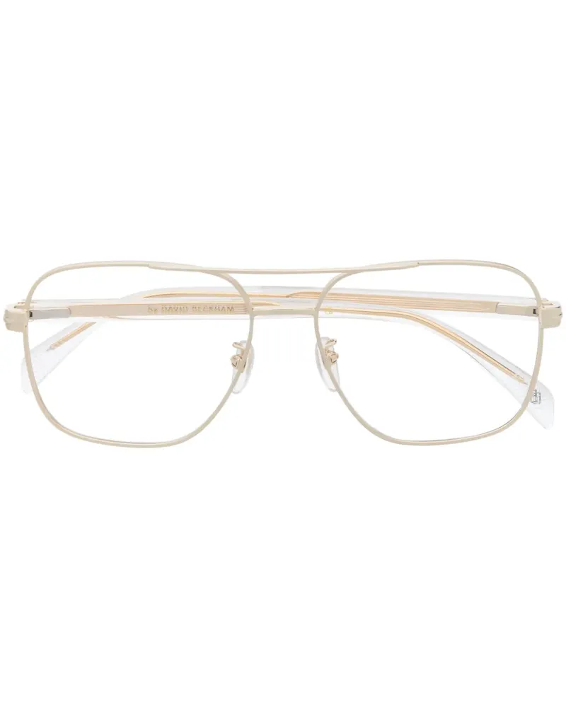EYEWEAR by DAVID BECKHAM Loj Brille mit transparentem Gestell - Gold Gold