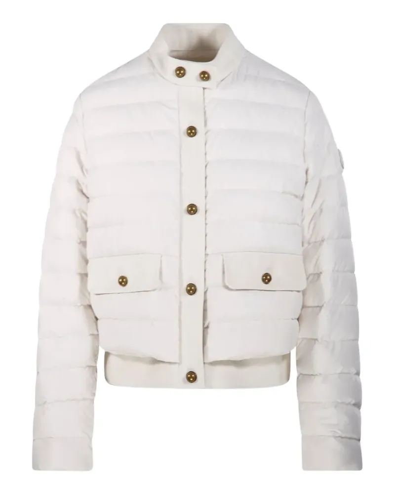 Moncler Juju Jacke mit Klappentasche - Weiß Weiß