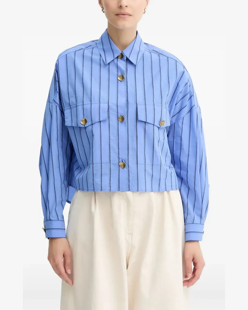 Sessùn Gestreiftes Hemd - Blau Blau