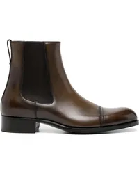 Tom Ford Klassische Chelsea-Boots Braun