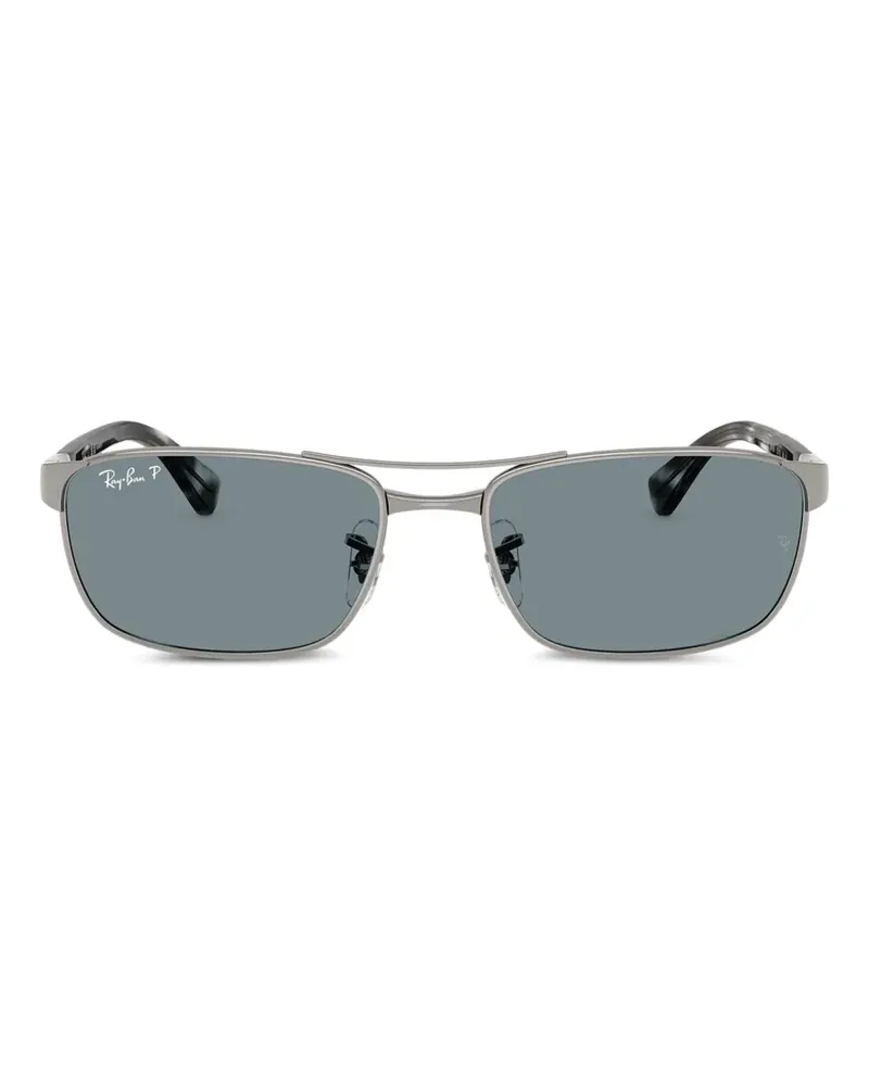 Ray Ban Sonnenbrille mit eckigem Gestell - Grau Grau