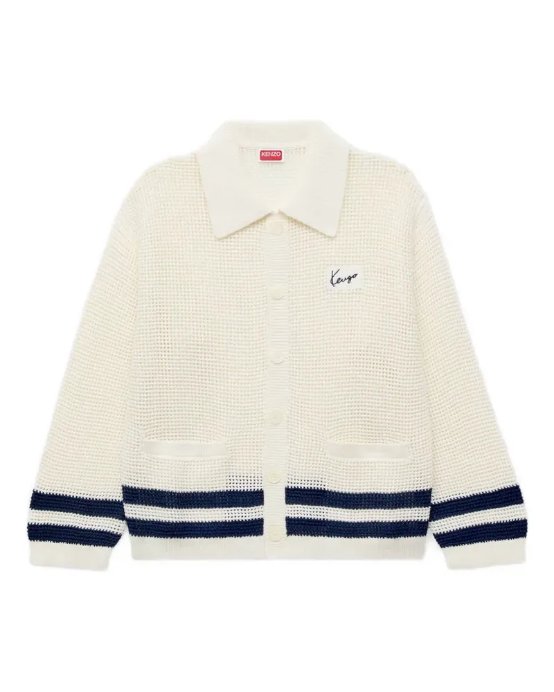 Kenzo logo-detail cardigan - Weiß Weiß
